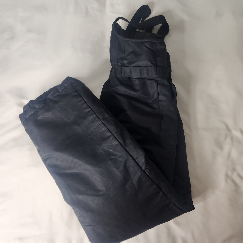 Black SWISS TECH Insulated Snow Bib Overalls - Picture 5 of 5